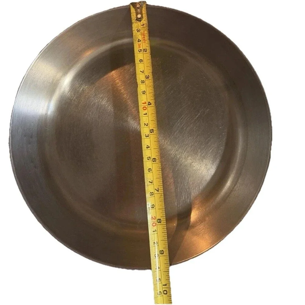 Revere Ware 1801 9” Skillet Copper Clad Frying Pan Clinton, IL 1997 Vintage - Picture 9 of 12